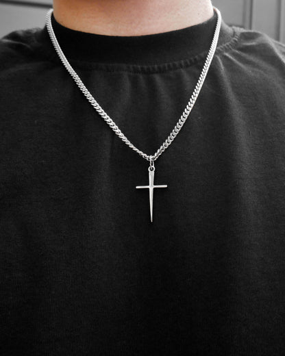 Nail Cross - Silver