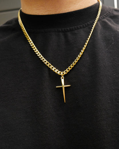 Nail Cross - Gold