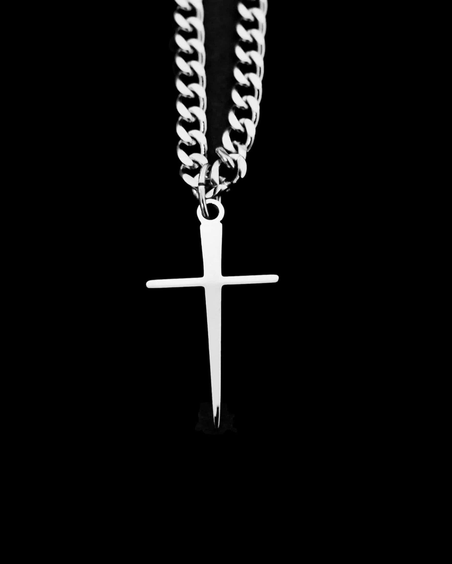 Nail Cross - Silver