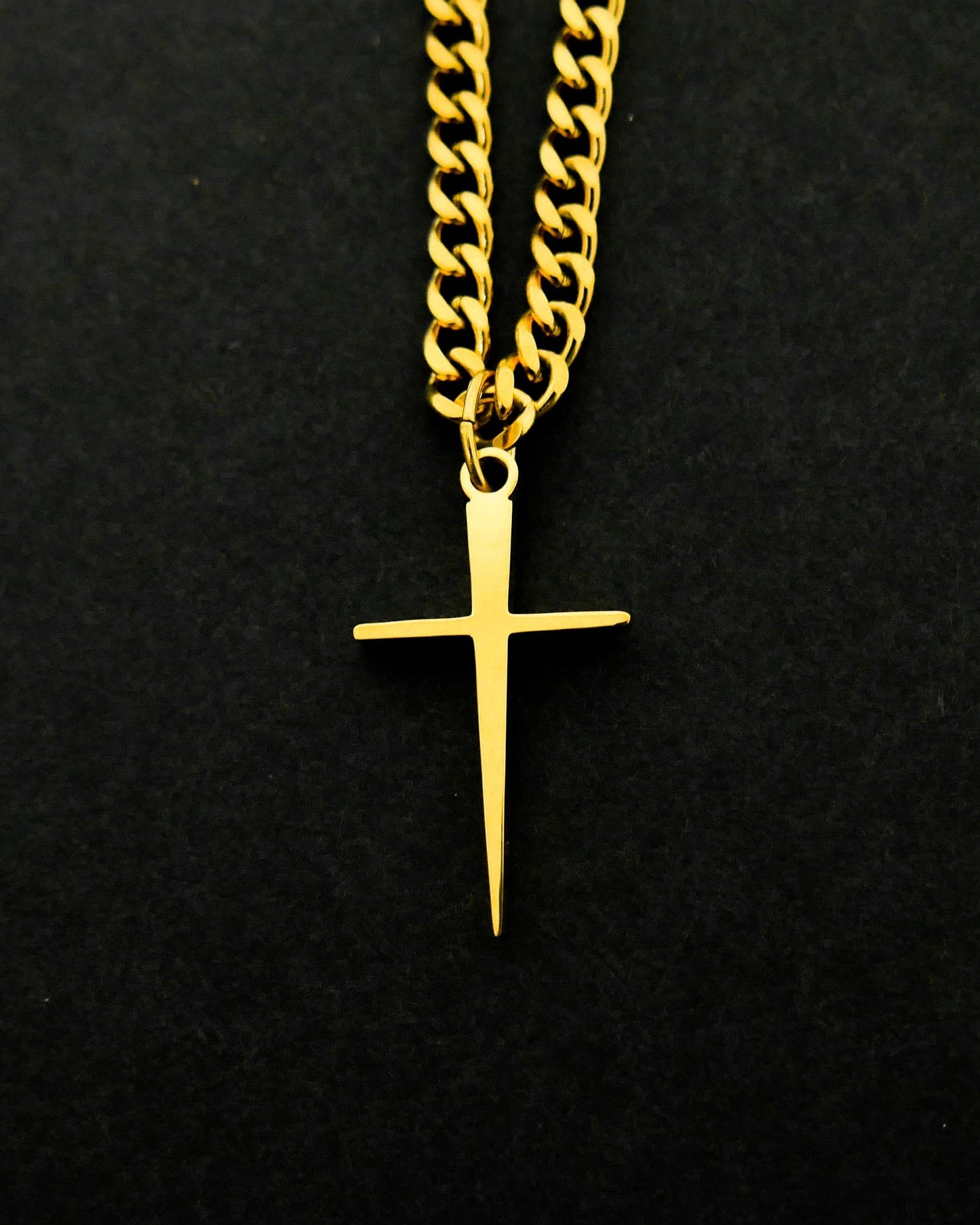 Nail Cross - Gold