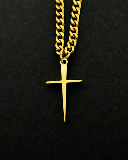 Nail Cross - Gold