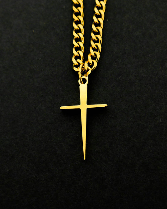 Nail Cross - Gold